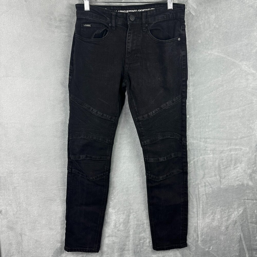 Versace V1969 Italia Abbigliamento Sportivo SRL Jeans Mens Black‎ Denim 28x30